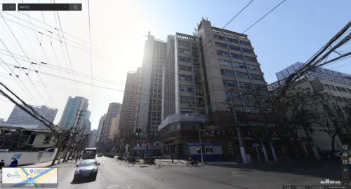 Street view of 631 Jiangning Road in Shanghai; imagery from Baidu Maps.